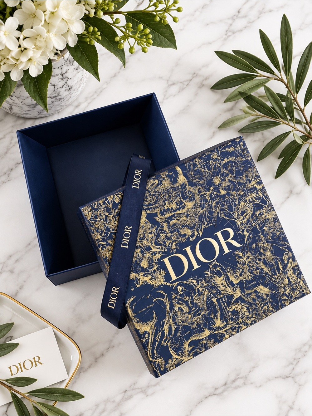 DIOR - Empty 8”x8”x3” Gift Box